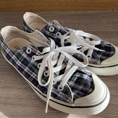 ☆商談中☆コンバーススニーカー　オールスターチェック柄の画像