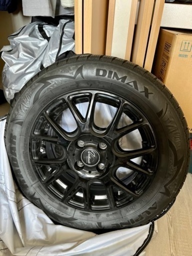 ホイール、タイヤカバー付、スタッドレスタイヤ4本セット(Dimax ALPINE 185/65R15 92T)