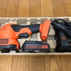ブラックアンドデッカー 18V芝生・庭木バリカンの画像