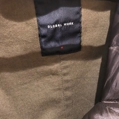 カーキジャケット　中綿　ダウン　Global Work Mサイズの画像