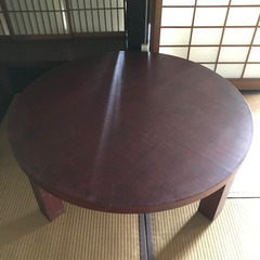 ちゃぶ台、円卓