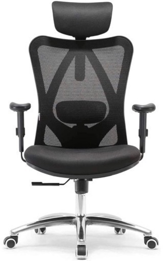 中古◆ チェア　②  オフィス　メッシュ　回転　高さ調整　ひじ掛け　アームレスト　ヘッドレスト