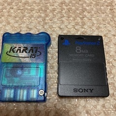 SONY プレイステーション2本体とソフト3本とメモリーカード２枚セットの画像