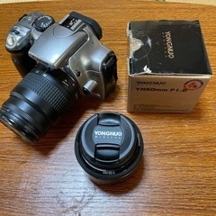 値下げ　canom デジタル一眼レフ+単焦点50mmレンズ