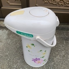 昭和レトロ、象印ガラスまほうびん、ホウロウ、花柄