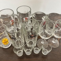 ビールジョッキ、グラスなど全部あげます