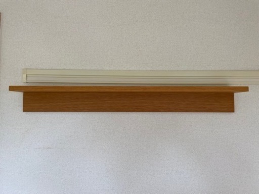 無印　壁に付けられる家具棚（オーク材88cm）