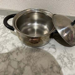 中古🌸小さいステンレス鍋19cmの画像