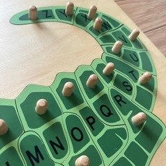 パズル　知育玩具　木製の画像