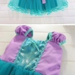 アリエル　Disney ディズニー　ベビードレス　ワンピース　かわいい　女の子の画像