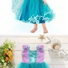 アリエル　Disney ディズニー　ベビードレス　ワンピース　かわいい　女の子の画像