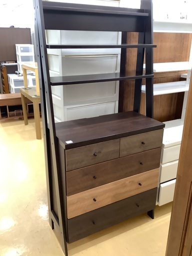 ニトリ　チェストラック　ブラウン