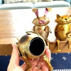 ブリキアニマル3点セット ボトルカバーにも最適の画像