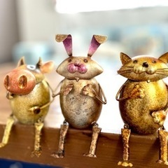 ブリキアニマル3点セット ボトルカバーにも最適