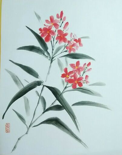 JR尼崎教室】墨彩画・水墨画を描く (眞墨彩デザイン) 尼崎の