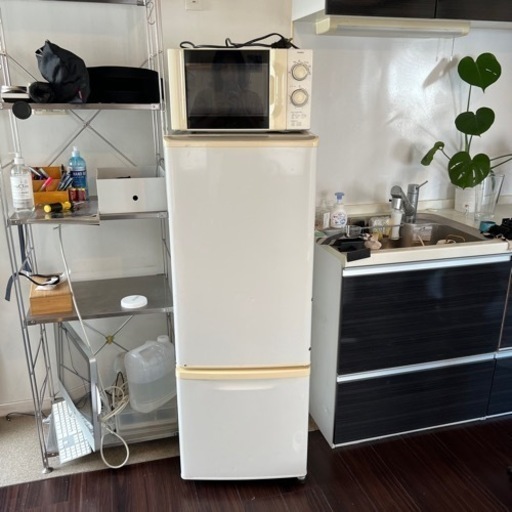 Panasonicノンフロン冷凍冷蔵庫　168L NR-B174W-W  レンジおまけ