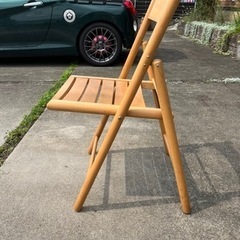 木製折りたたみチェアーの画像