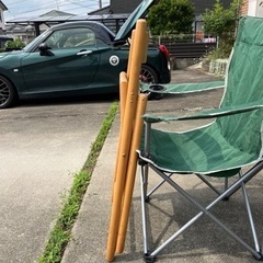 木製折りたたみチェアーの画像