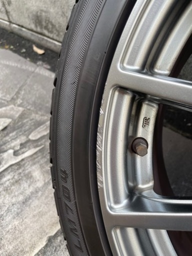 スバル レガシィ tuned by sti 18インチ 7.5j タイヤホイール