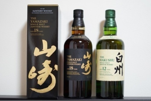 山崎18年＆白州12年　2本セット