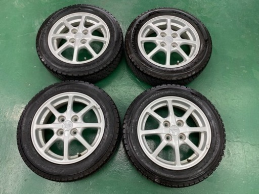決定！軽自動車。美品ダイハツ純正アルミ！山ありスタッドレス タイヤ！