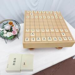 ☆T2017☆　将棋盤(木製)+駒(プラ製)セット　☆
