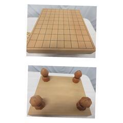 ☆T2017☆　将棋盤(木製)+駒(プラ製)セット　☆の画像
