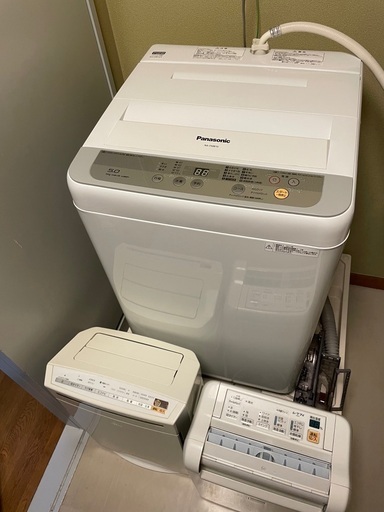 洗濯機、空気清浄機、除湿器
