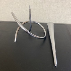 ☆クロムスチール☆black+blum flower loop［ブラック+ブラム　フラワーループ］一輪挿し・シングルフラワーベース☆モダン☆の画像