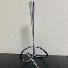 ☆クロムスチール☆black+blum flower loop［ブラック+ブラム　フラワーループ］一輪挿し・シングルフラワーベース☆モダン☆の画像