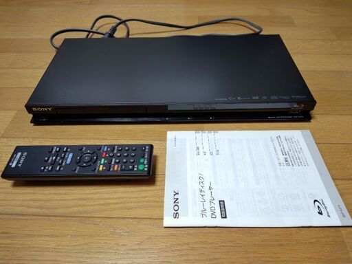 SONY製　BD/DVDプレーヤー（BDP-S370）取説付き