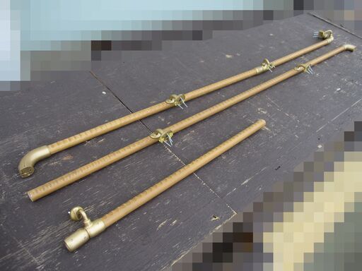 中古品 階段専用　手すりセット　長さ５メートル分 取り付けネジ付属　手摺　介護などに