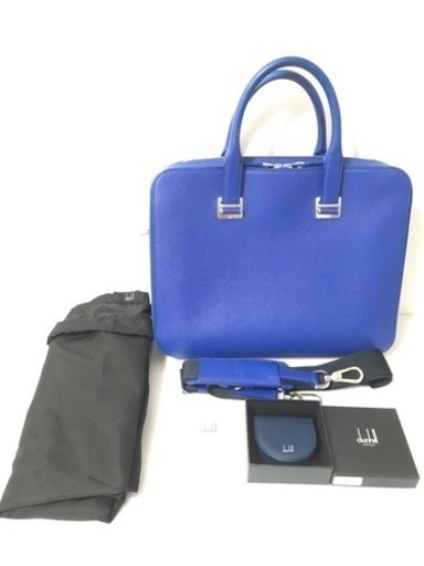 dunhill ビジネスバッグ メンズ ブリーフケース カドカン ダブル ブルー
