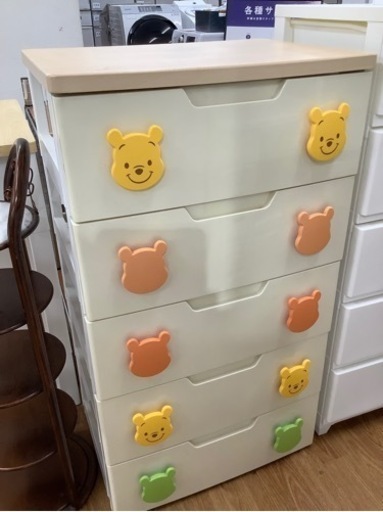 プーさんのウッドトッププラチェスト売ります！
