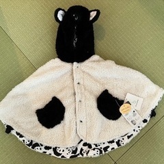 パンダ柄 もこもこ ケープ (新品)