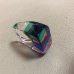 🌈No.101 指輪　レインボー柄　スケルトン　アクセサリー👉ウケる〜の画像