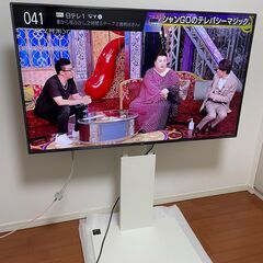 LG 55V型 液晶テレビ 2019年製 55UK6500EJD 4K HDR対応 WALL壁寄せスタンド（ホワイト）付