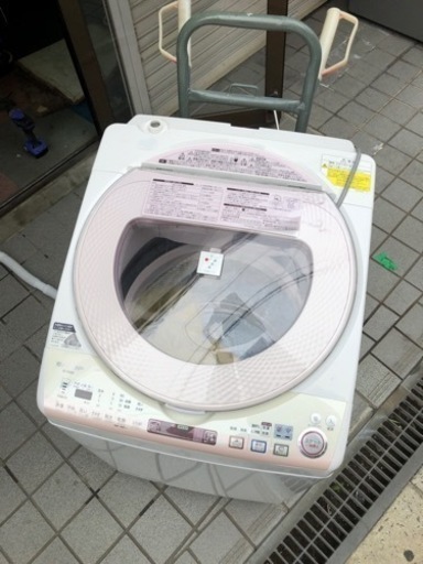 シャープ８キロ乾燥機着き３.５キロ?保証付き??大阪市内配達設置無料??