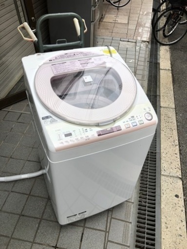 シャープ８キロ乾燥機着き３.５キロ?保証付き??大阪市内配達設置無料??