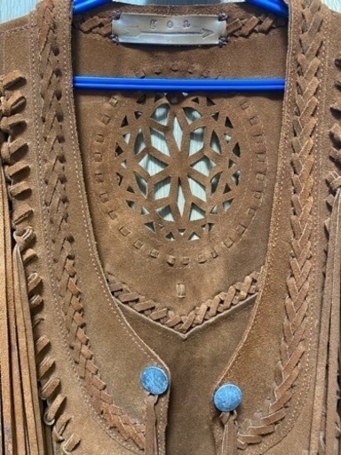 Goaフリンジベスト本革ほぼ新品同様