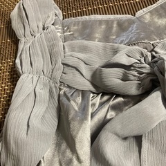 vingtroisシフォンリボントップス新品の画像
