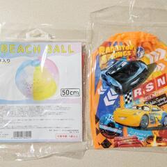 新品 カーズ エアーバット ラメ入り ビーチボール 50cm カ...