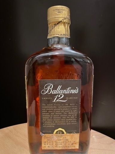 古酒　バランタイン 12年 スコッチウイスキー 赤青紋章
