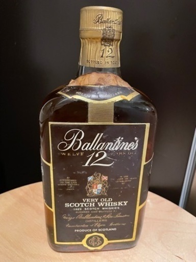 古酒　バランタイン 12年 スコッチウイスキー 赤青紋章