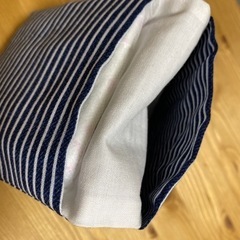 保冷剤ケース・サニタリー入れ　ブルー縞々の画像