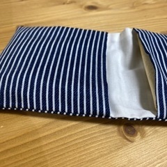 保冷剤ケース・サニタリー入れ　ブルー縞々の画像