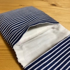保冷剤ケース・サニタリー入れ　ブルー縞々の画像