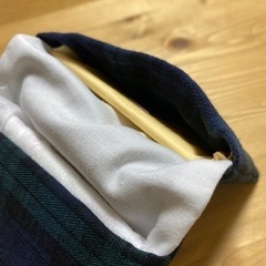 サニタリーケース　チェック　ダブルガーゼの画像