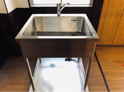 ☆一層シンク【W750xD650xH835】ソープディスペンサー付き!!!☆