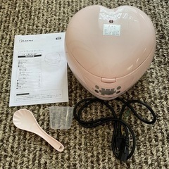 ハート型炊飯器♥ライスクッカー 3.5合炊き♥ケーキも作れる♥プレゼントに♥美品☆保証期間内の画像